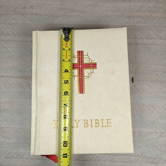 Catholic Deluxe Edition Holy Bible 1961 Vintage Hardcover Confraternity - Picture 11 of 11
